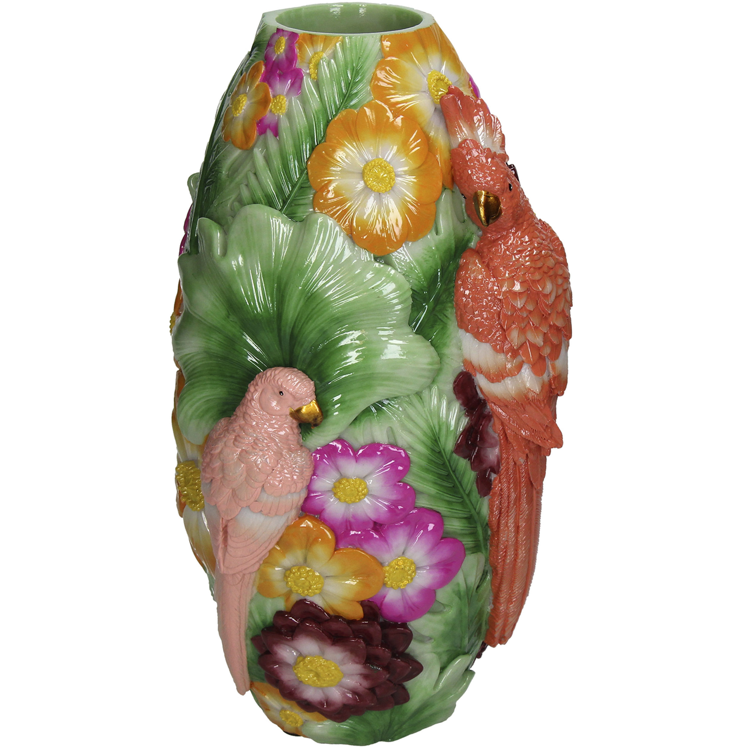 Vase Two Parrots
