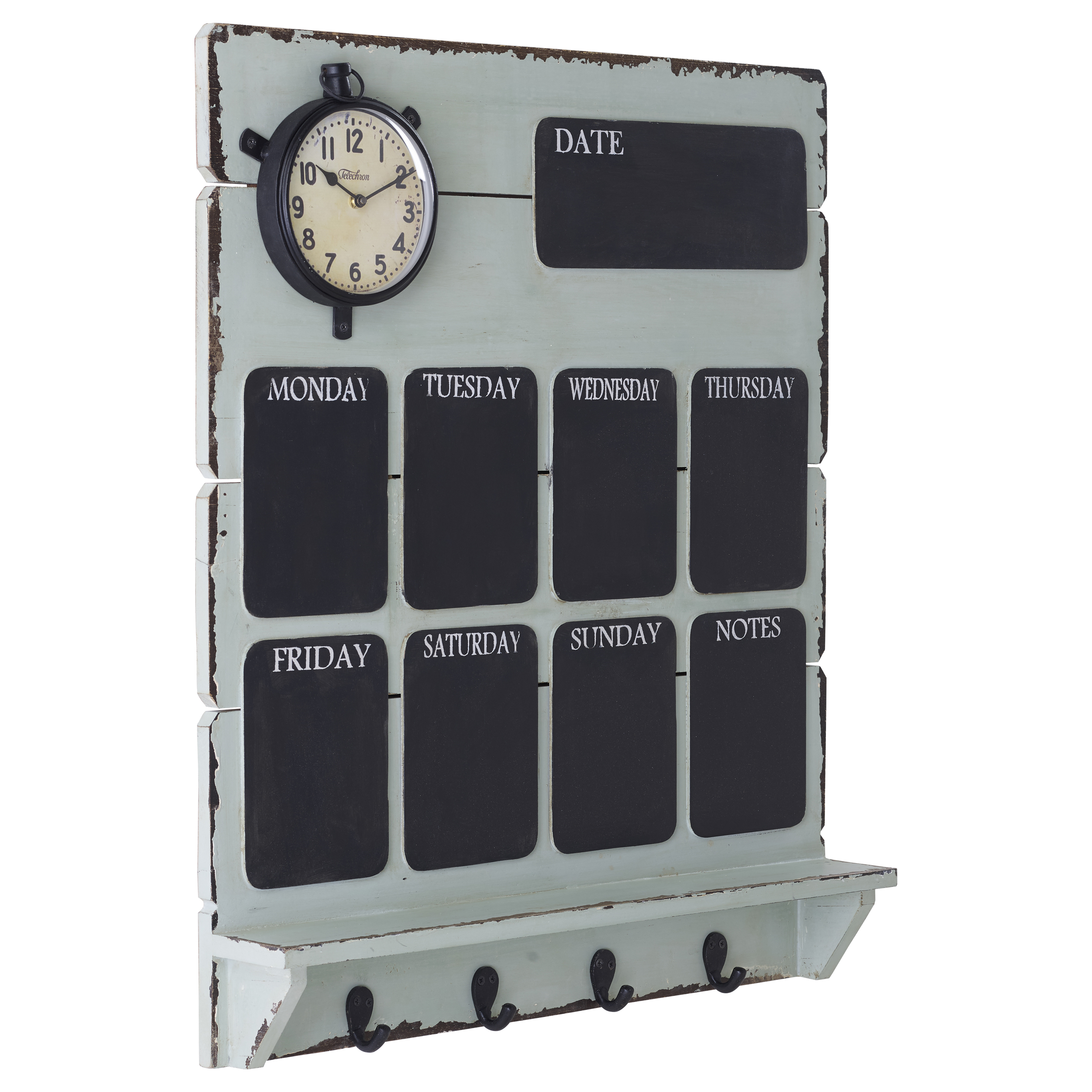 Wandboard mit 4 Haken Weekly