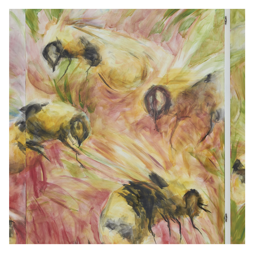 Deko-Wand 6-teilig Honeybees