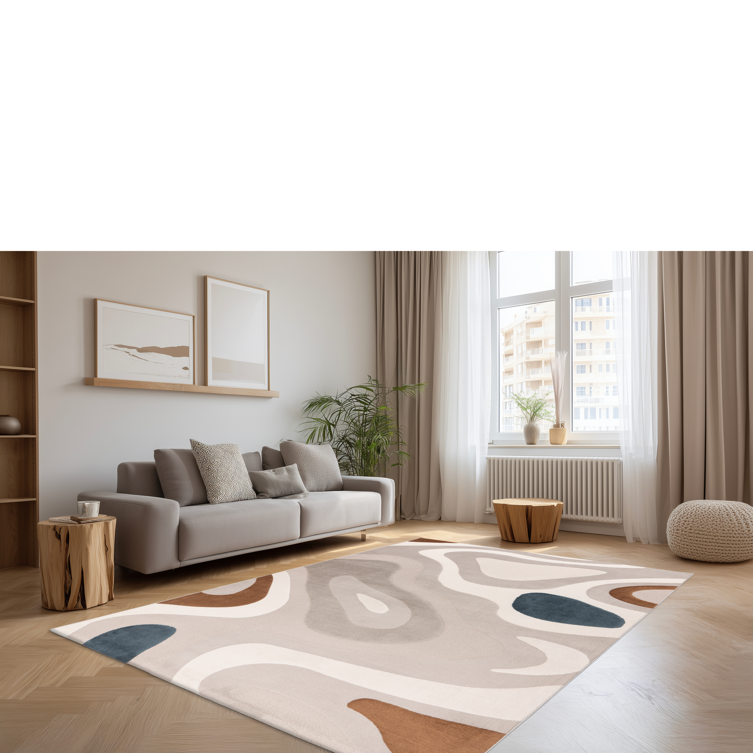 Kurzflor-Teppich Lombardo