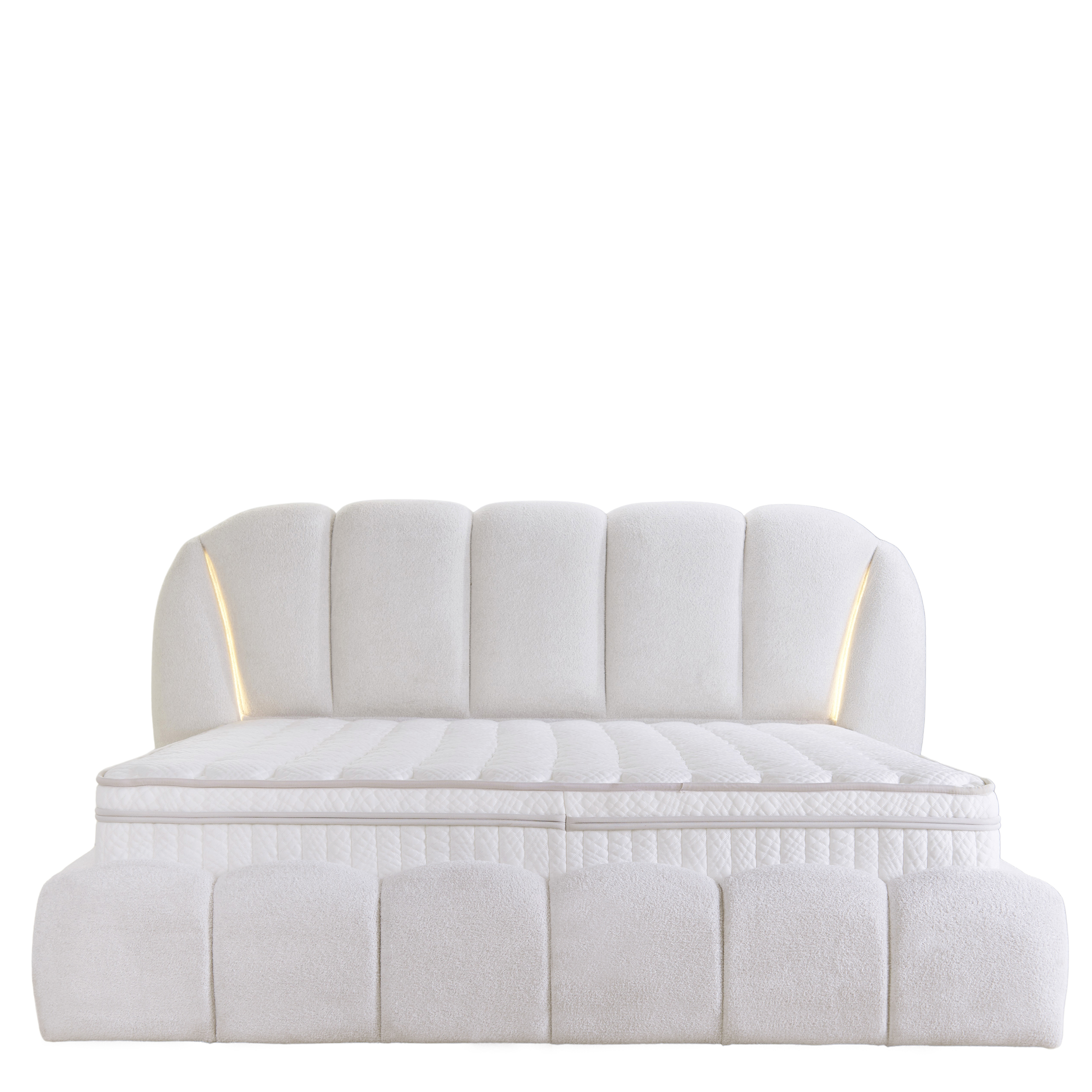 Polsterbett mit LED King