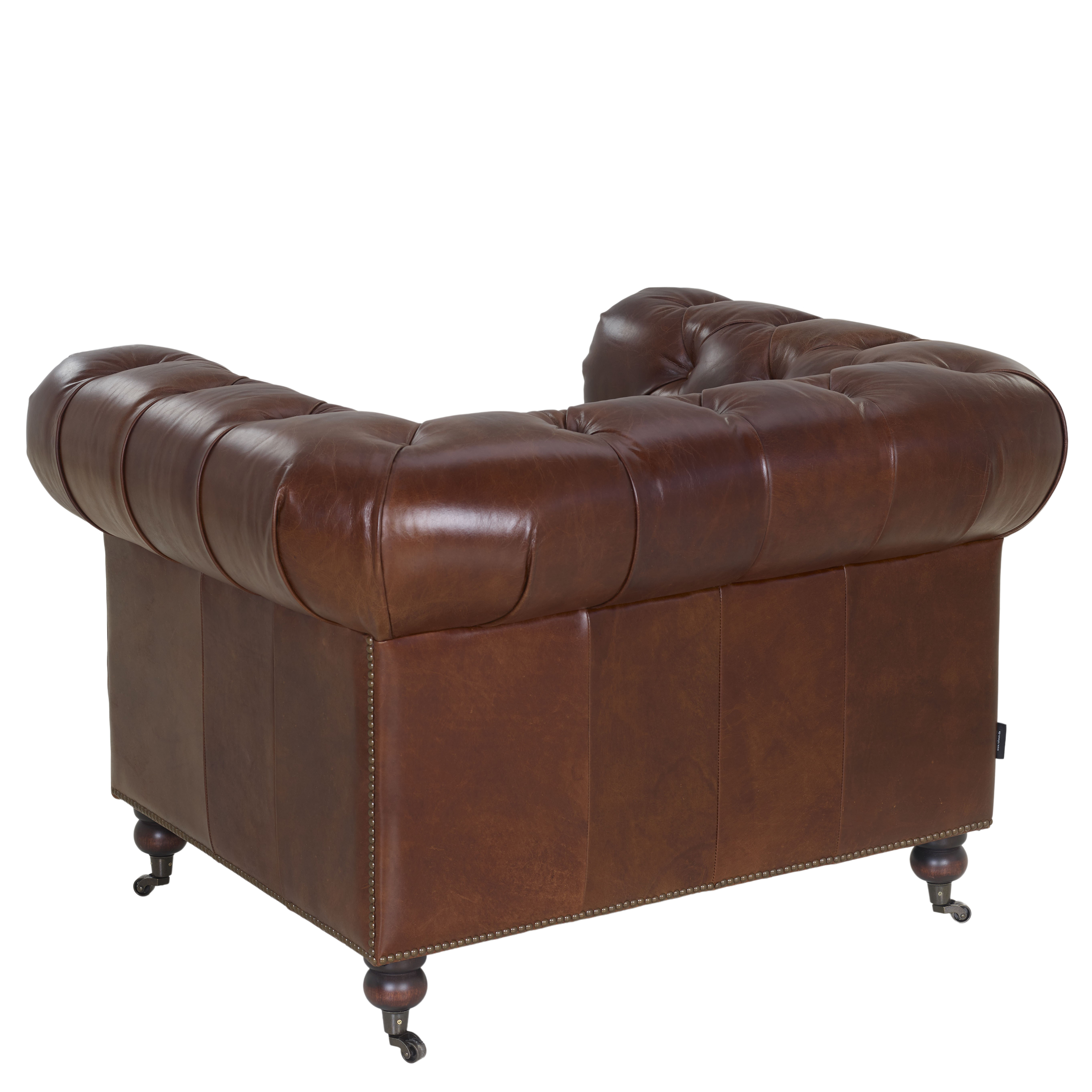 Sessel mit Rollenfüssen Old Chesterfield