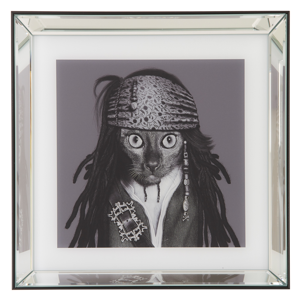 Glasbild mit Rahmen Jonny Depp