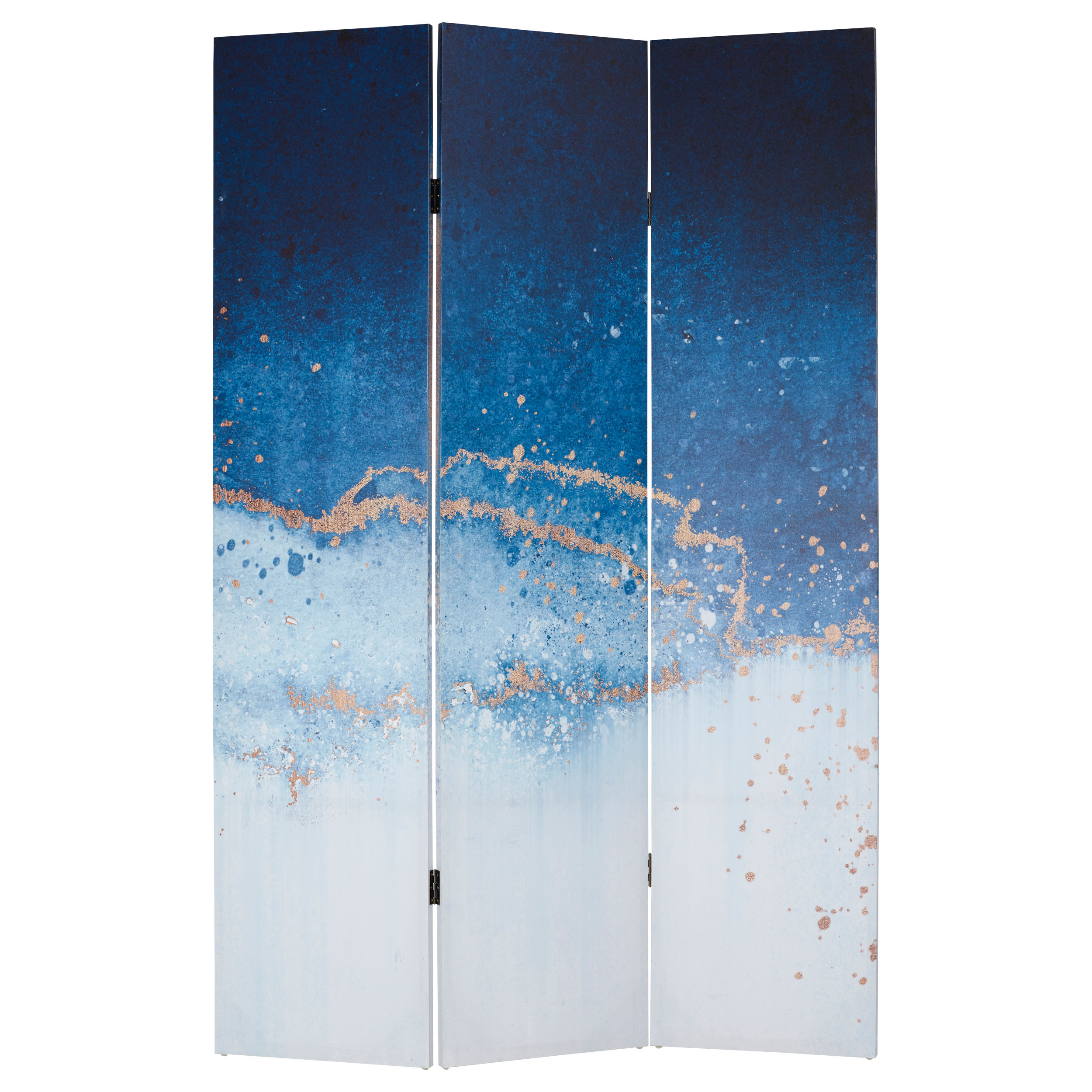 Paravent 3-teilig Blue Abstract