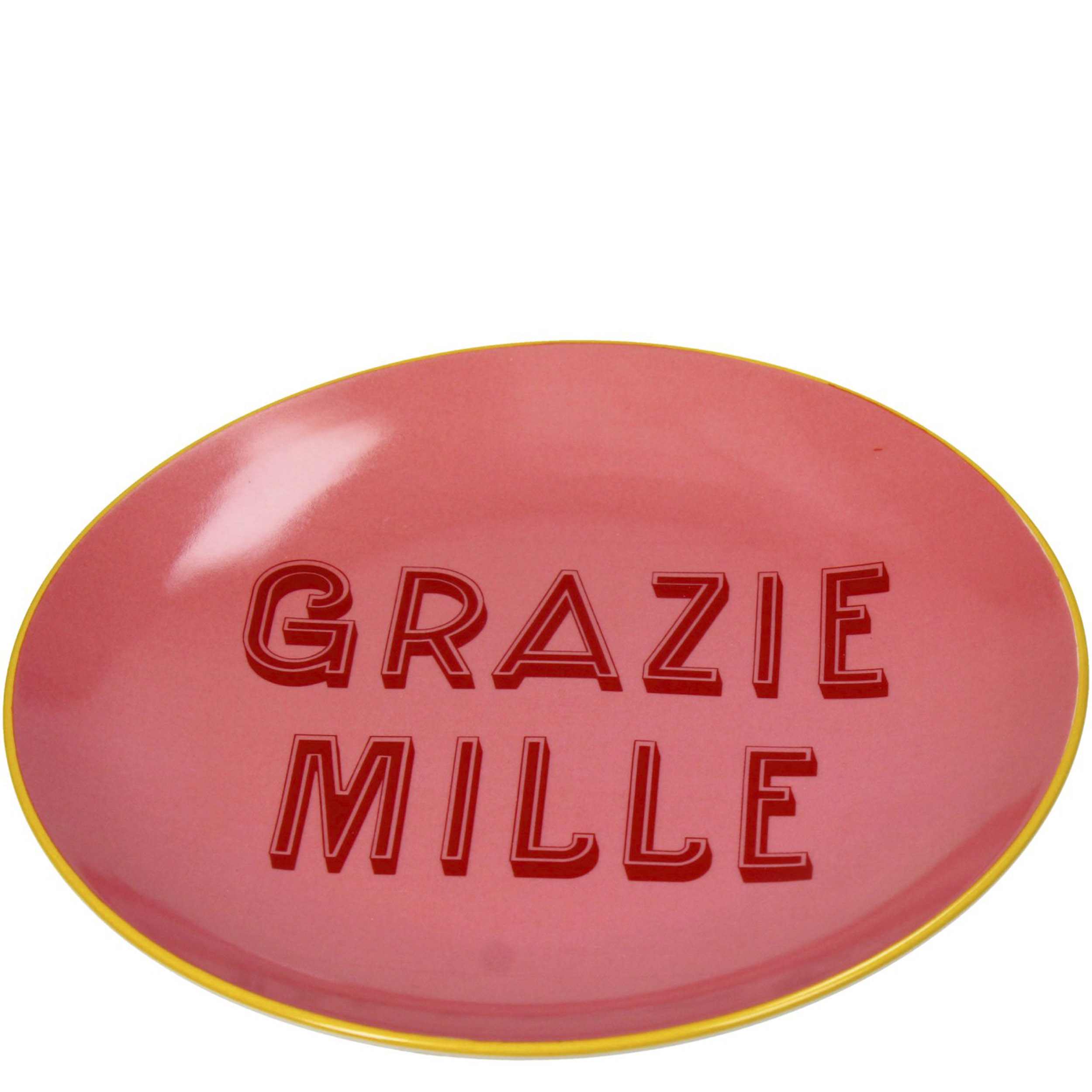Teller (klein) Grazie Mille