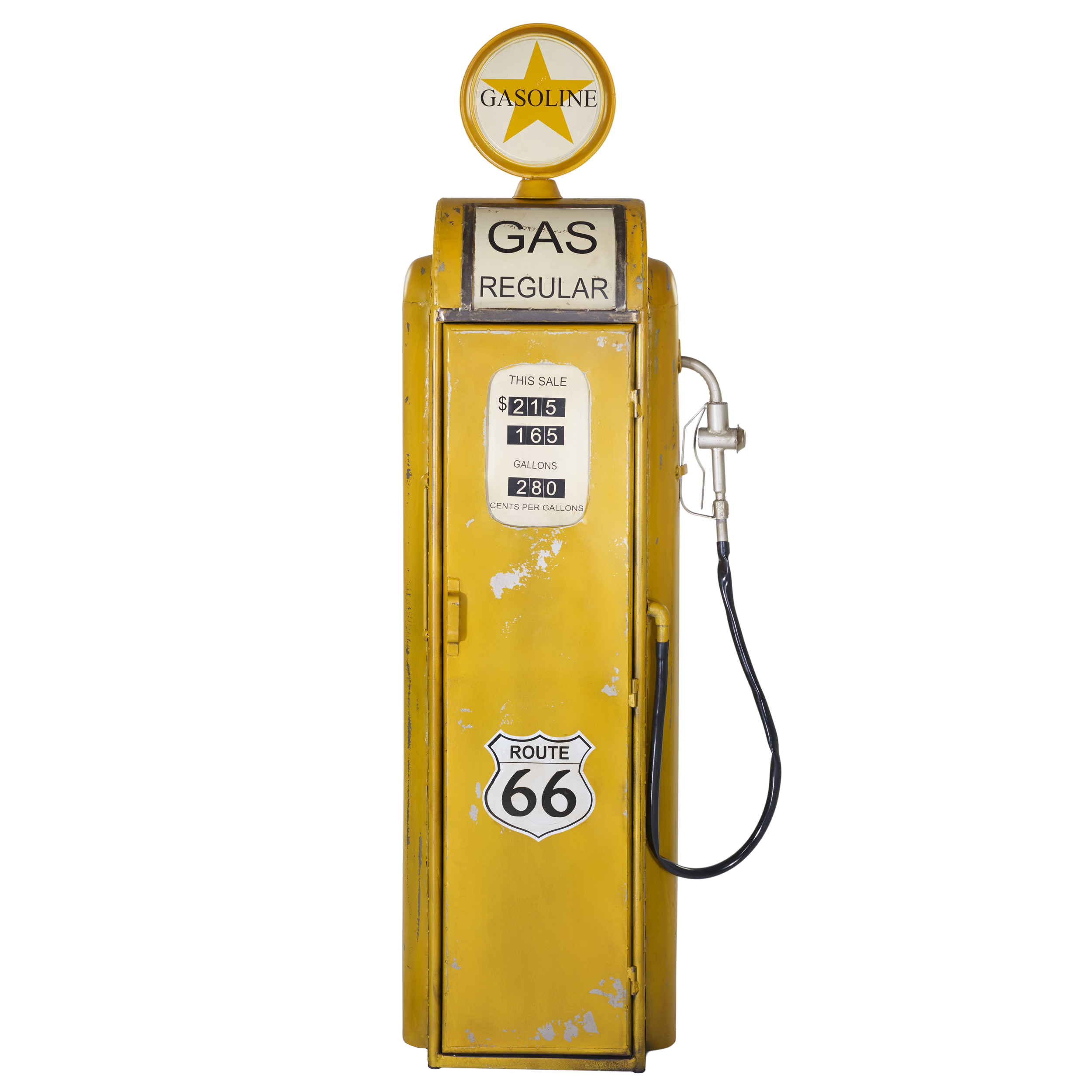Barschrank Yellow Gas Pump