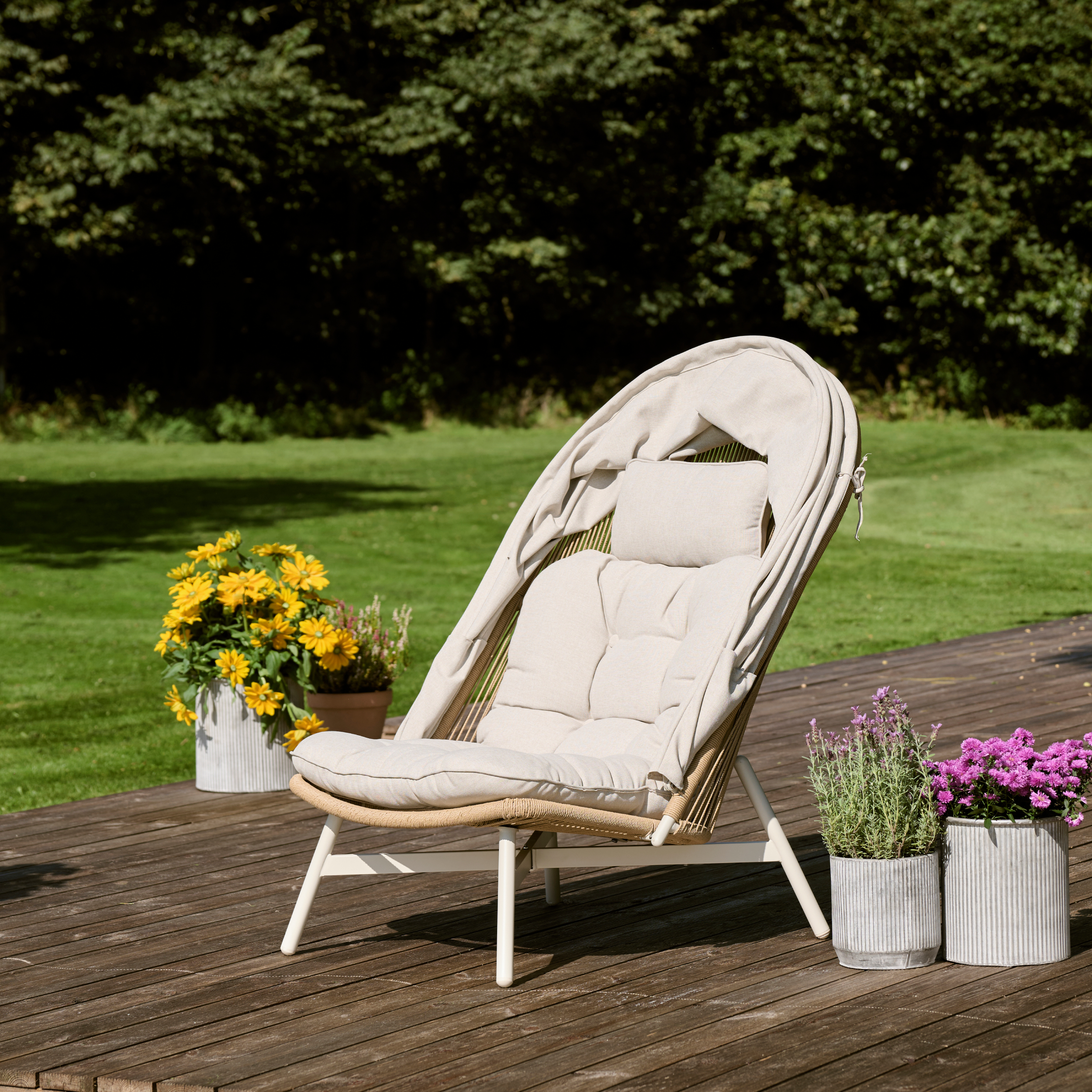 Relaxstuhl mit Sonnendach Wangerrooge