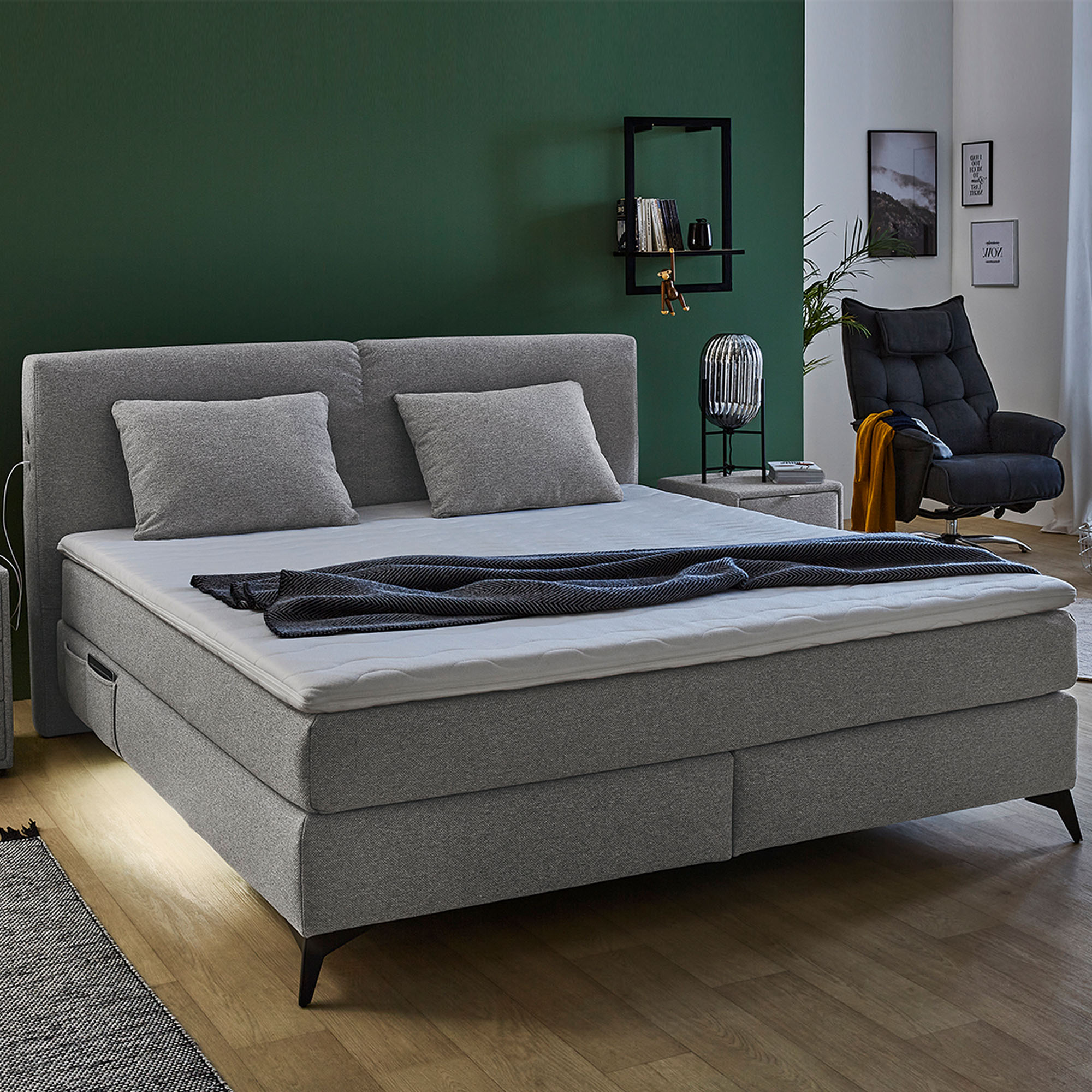 Boxspringbett 180x200cm Syros