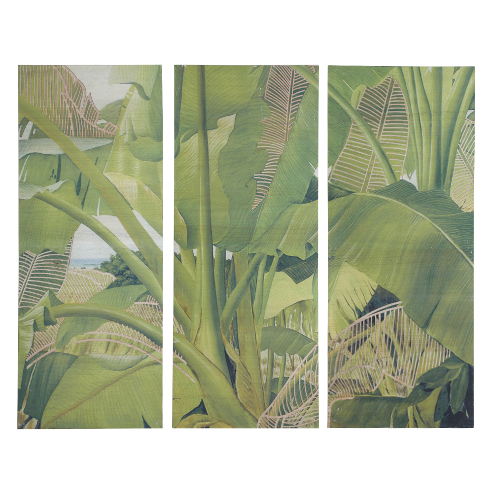 Wandbild 3-teilig Bananenstaude