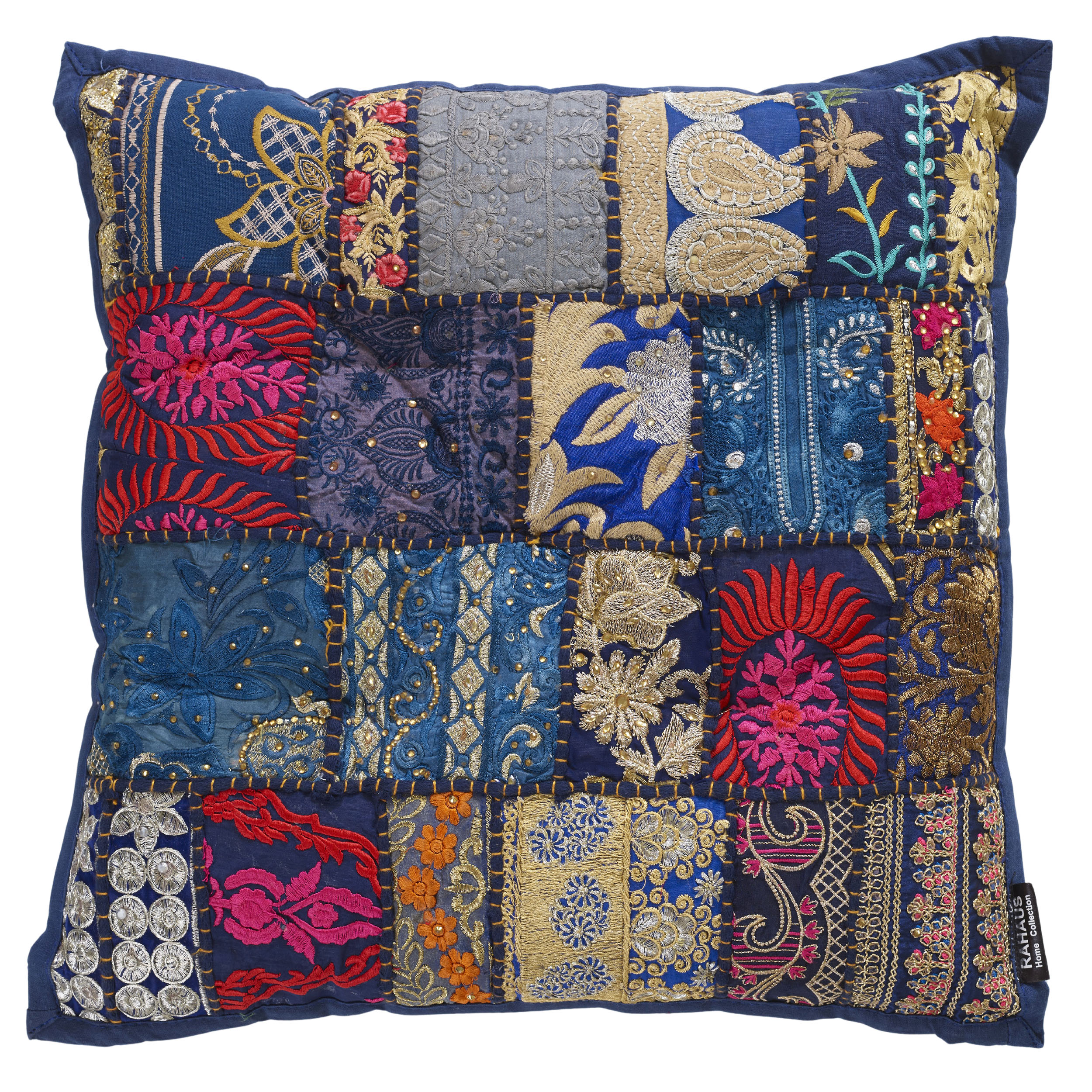 Patchwork-Sitzkissen Pune handmade