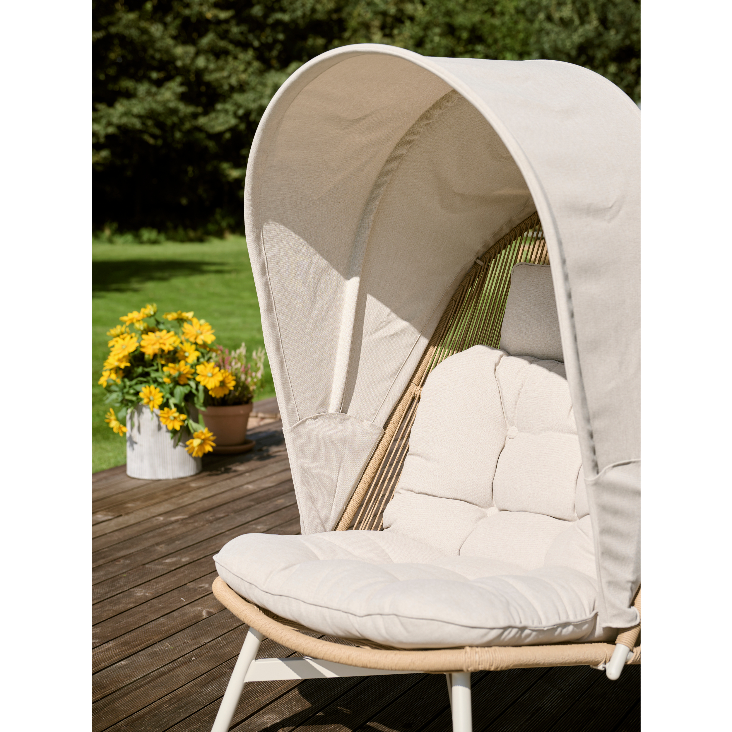 Relaxstuhl mit Sonnendach Wangerrooge