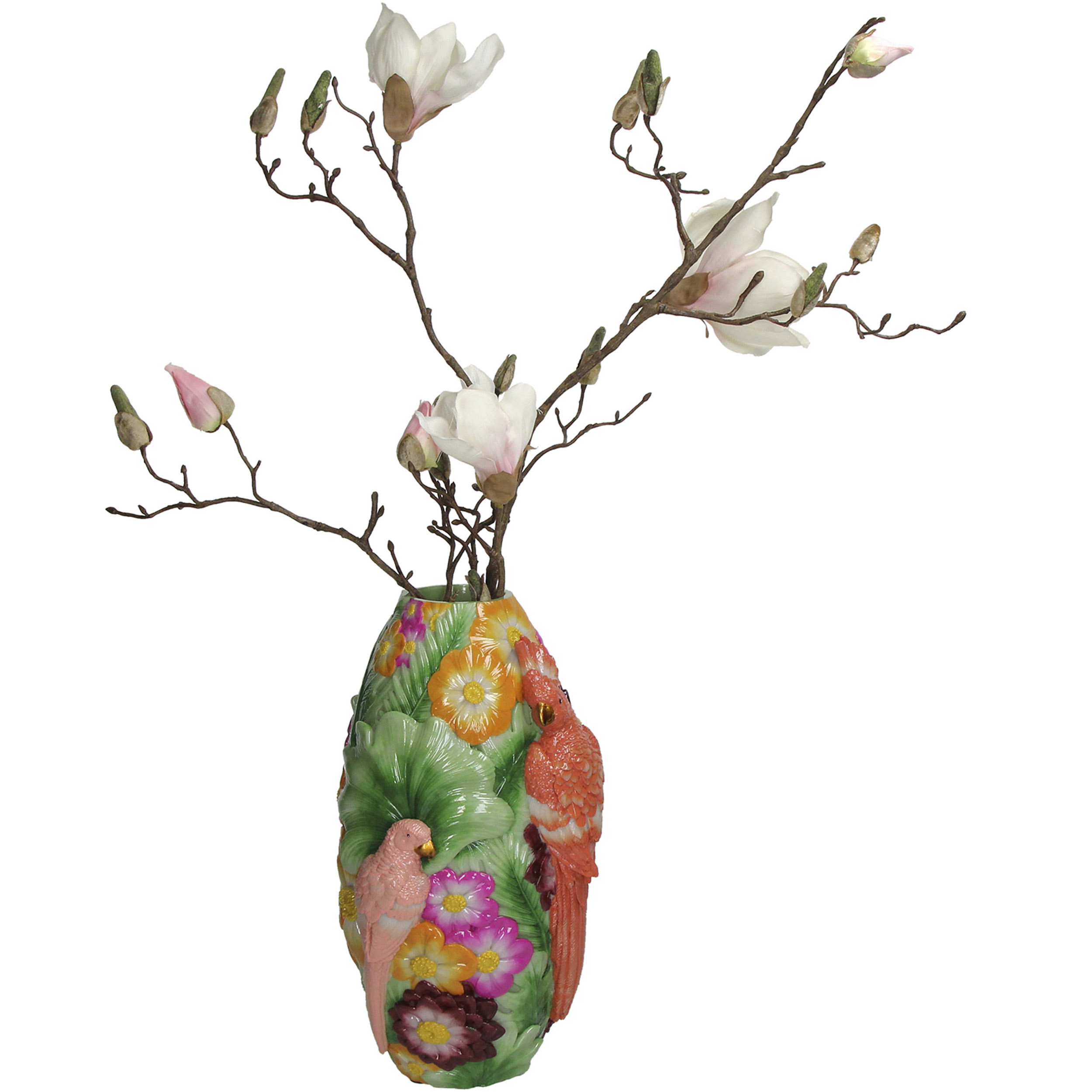Vase Two Parrots