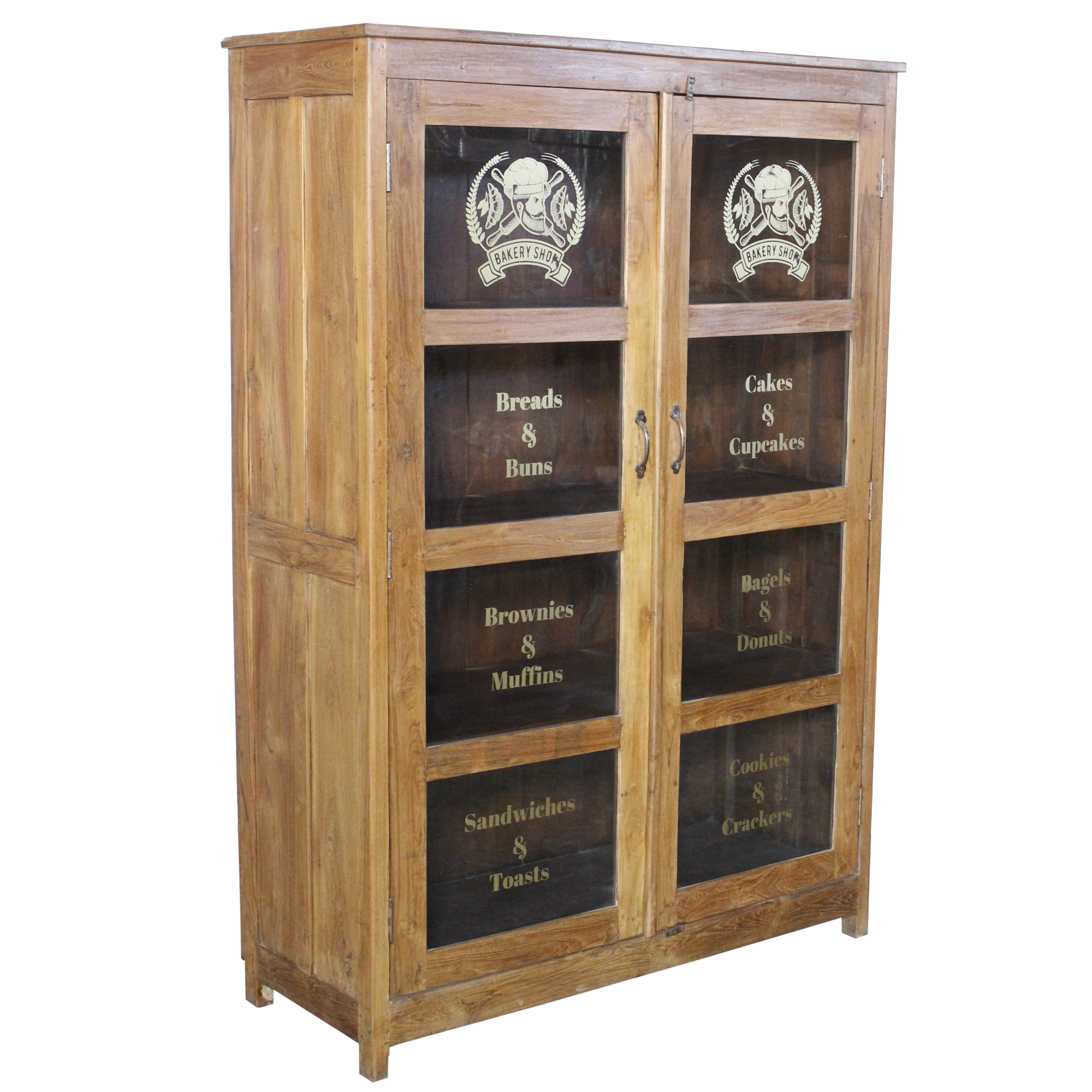 alter Vitrinenschrank